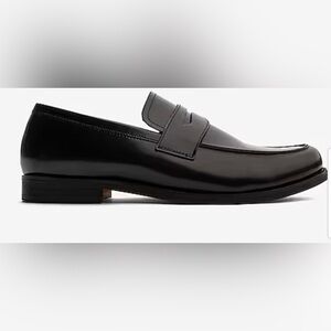 Express Black Leather Loafers